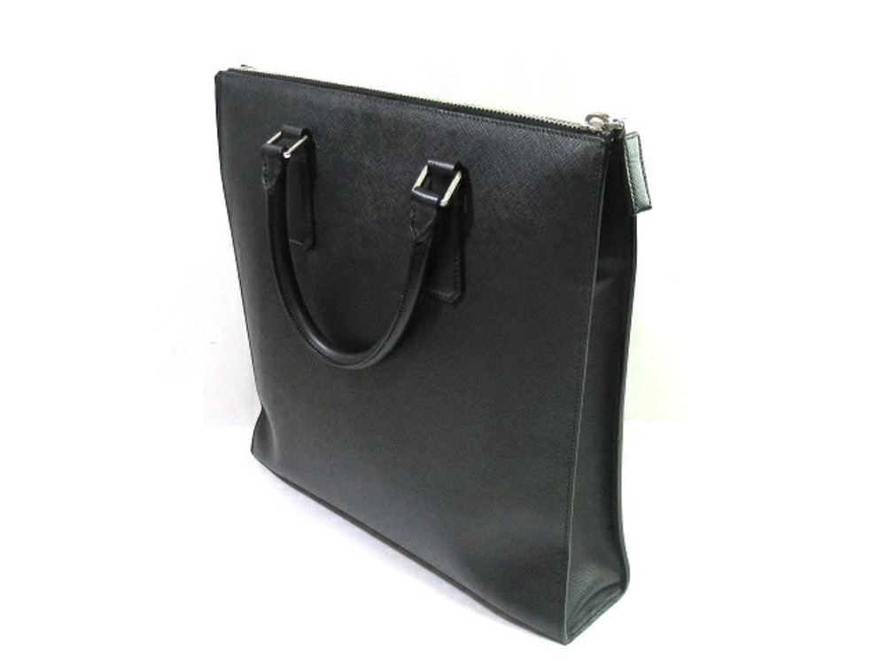 Prada Saffiano Tote Bag Black Leather - Picture 2 of 6